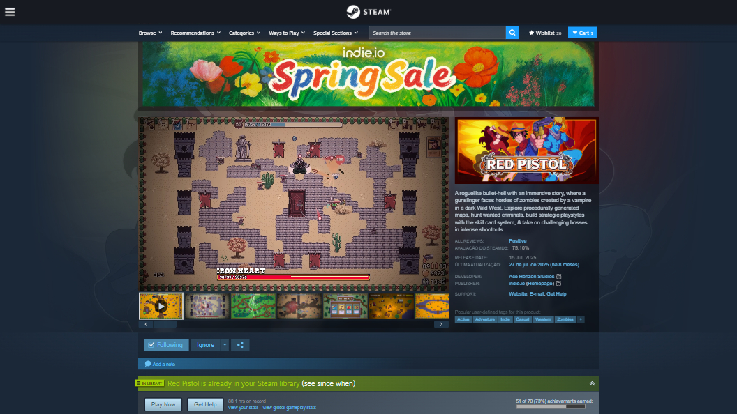 Red Pistol game launch artwork